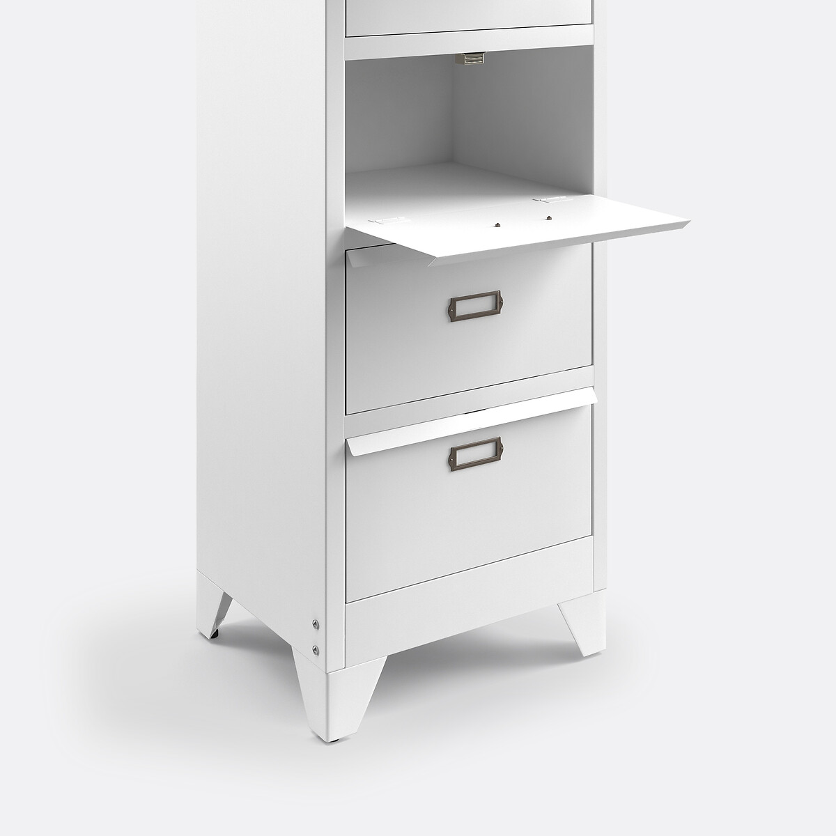 LA REDOUTE INTERIEURS<br>Cômoda metálica com portas de dobradiça, Hiba