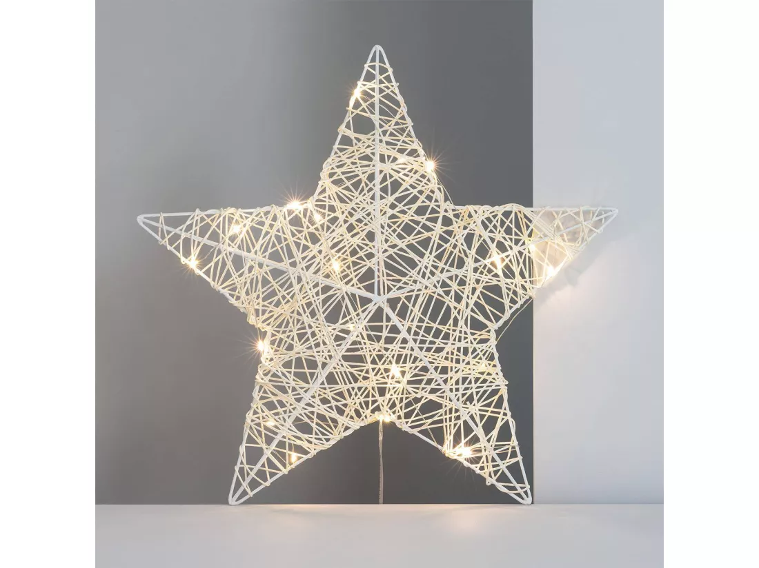 Étoile Lumineuse LED Irawo 42x42 cm Blanc Chaud 3000K