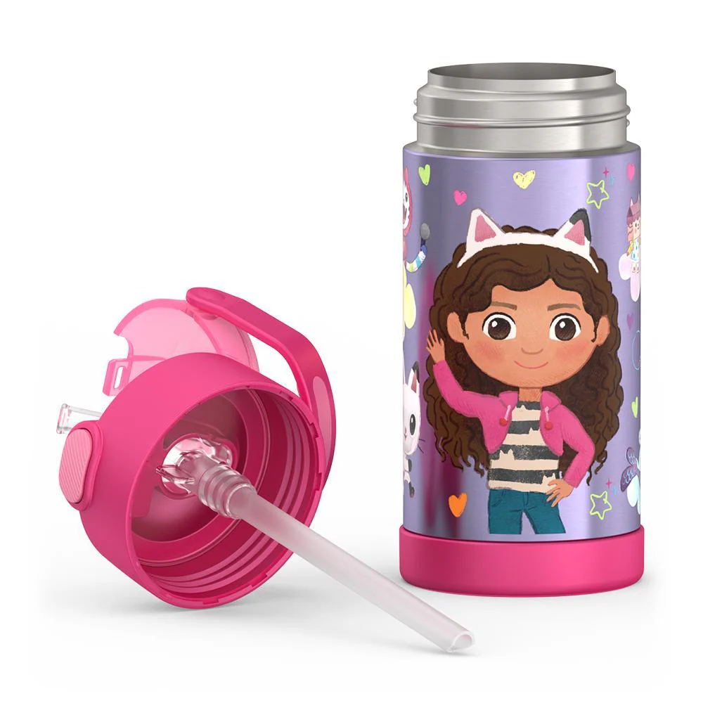 12oz FUNTAINER® WATER BOTTLE GABBY'S DOLLHOUSE