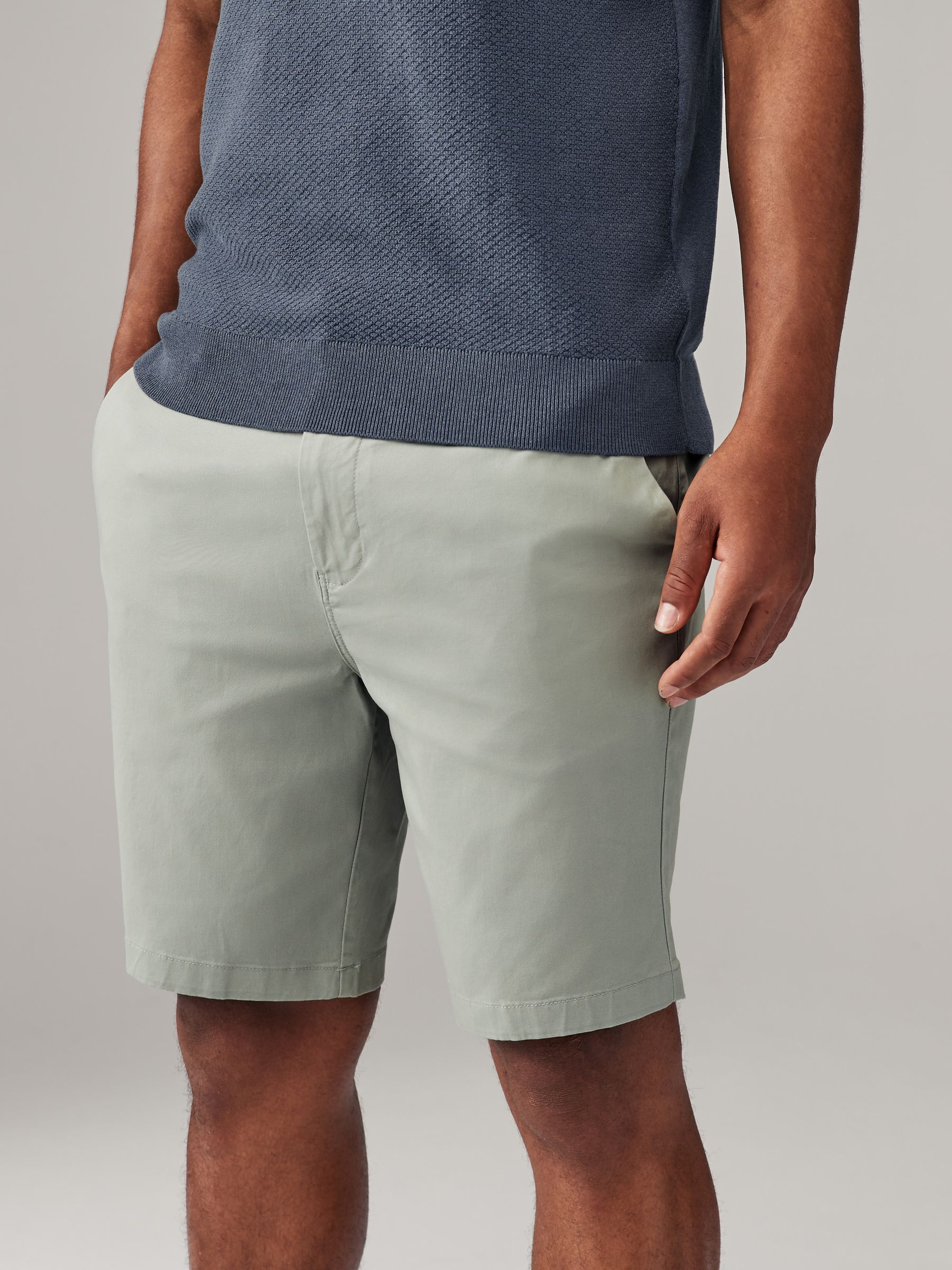 Pastelkleurig - Slim Fit - Set van 4 chinoshorts met stretch