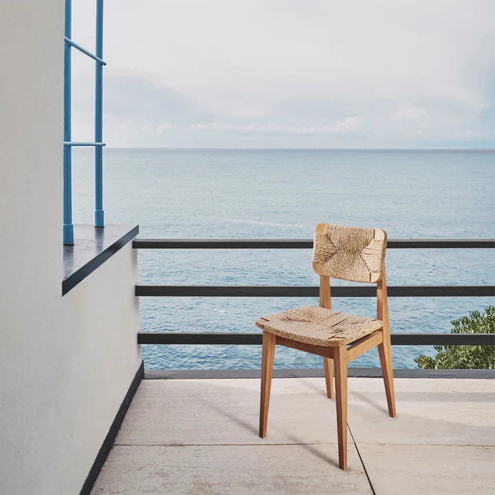 Gubi - C-Chair Outdoor Stuhl, teak