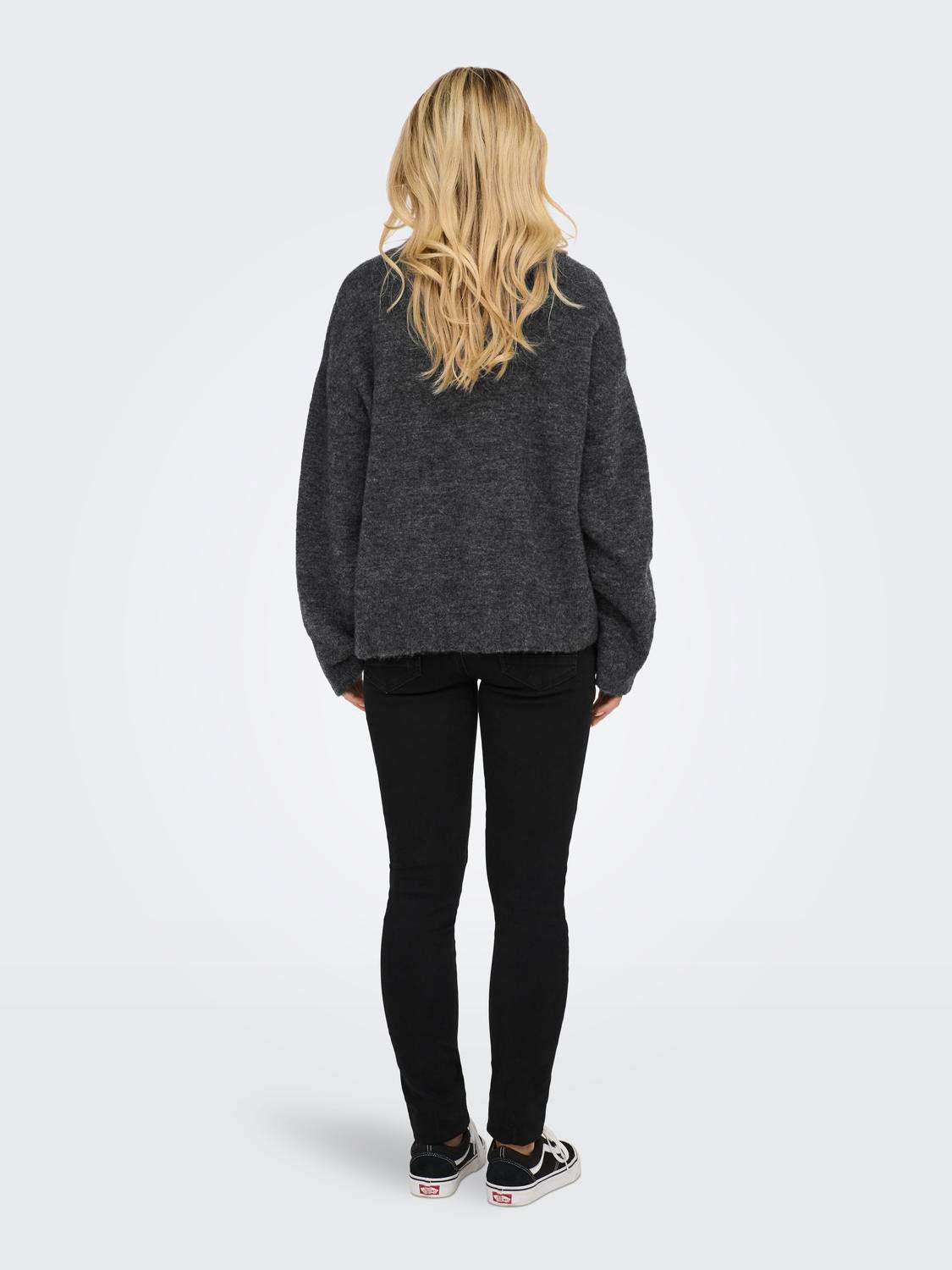ONLALLISON Strickjacke Dark Grey Melange