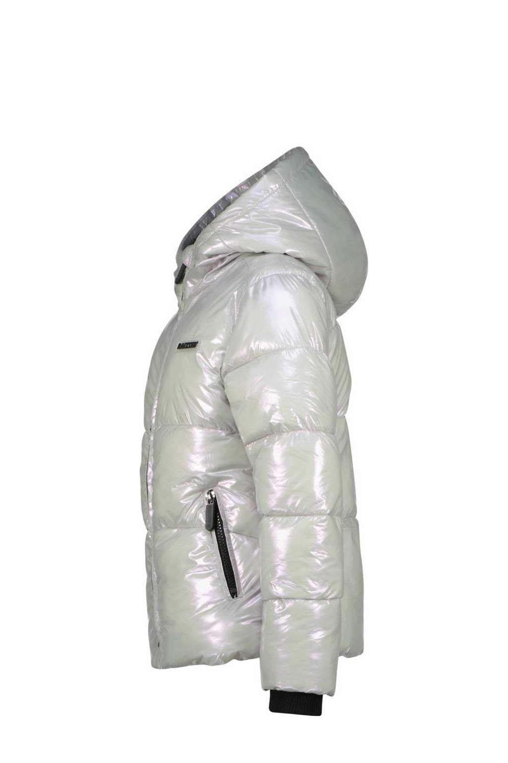 Raizzed gewatteerde winterjas Marly zilver metallic