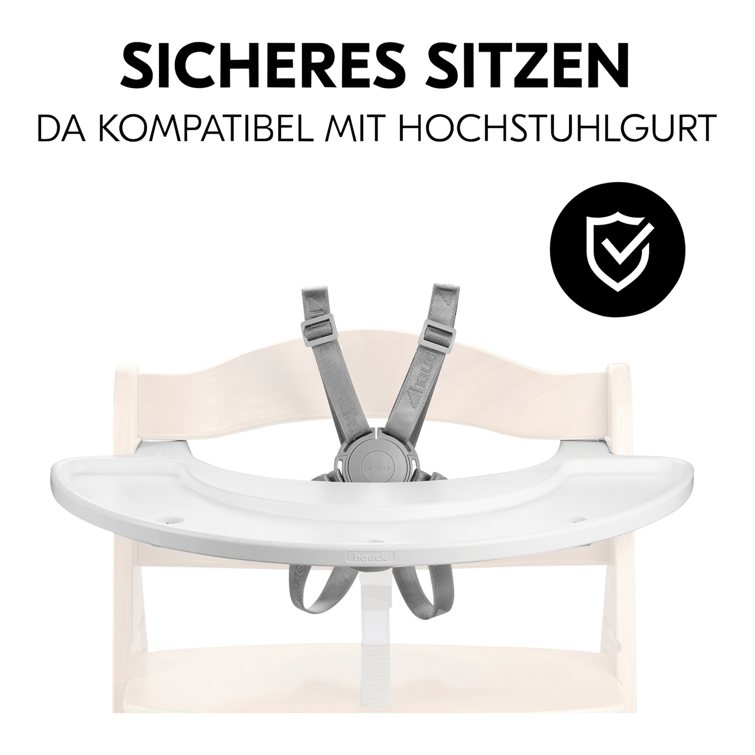 Hauck Spielbrett inkl. Spielaufsatz Sorting Giraffe für Hochstuhl Alpha+ und Beta+
