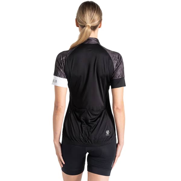 Maillot vélo DARE 2B FOLLOW THROUGH JERSEY BLACK/BLACK DASH ANIMAL