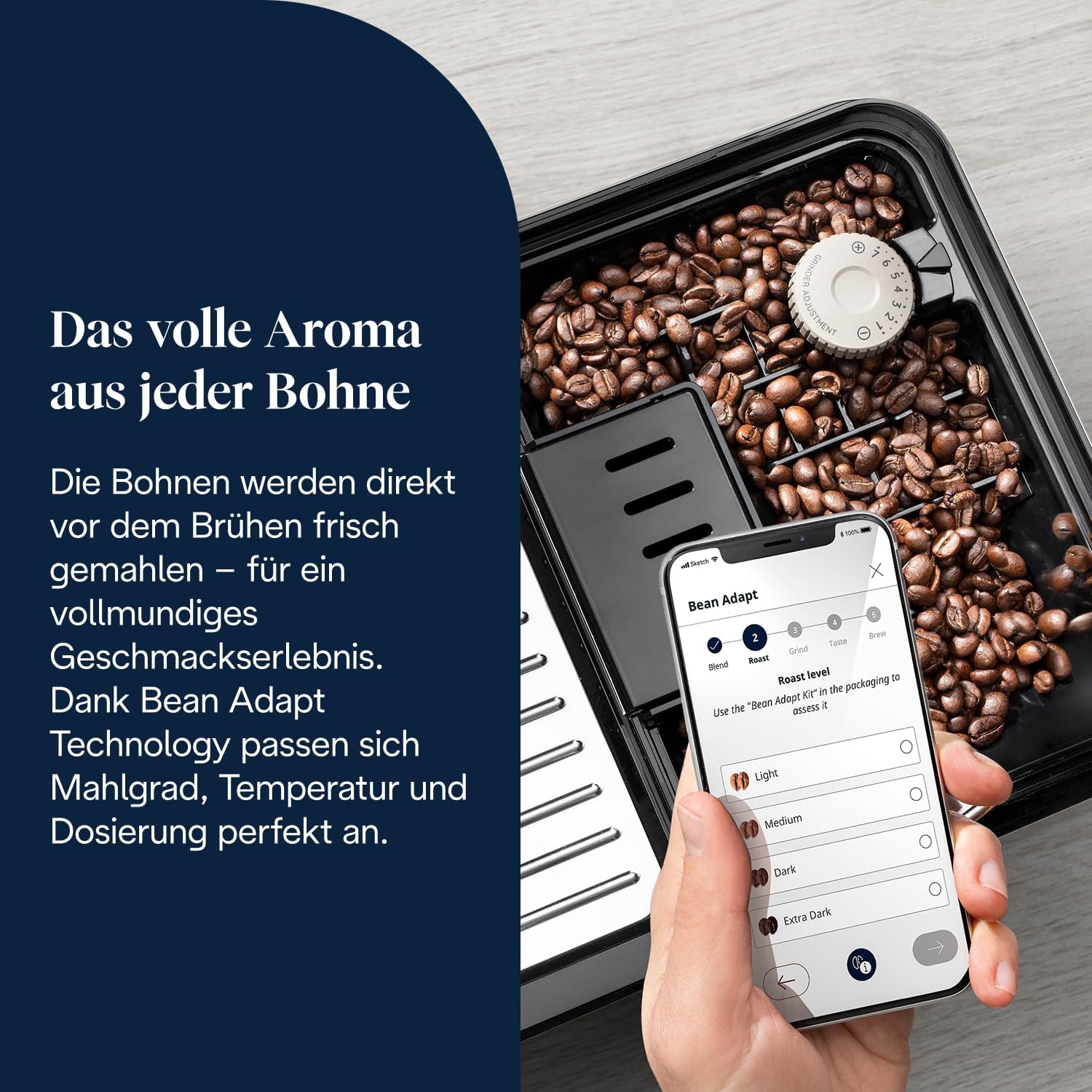 De'Longhi Eletta Explore - Perfetto Kaffeevollautomat mit LatteCrema-Milchaufschäumer, 50 Getränke inklusive Cold Brew auf Knopfdruck, farbiges Touch-Display, Dunkelgrau (ECAM452.67.G)