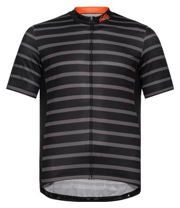 Maillot Manches Courtes Odlo Essentials Print Noir/Gris