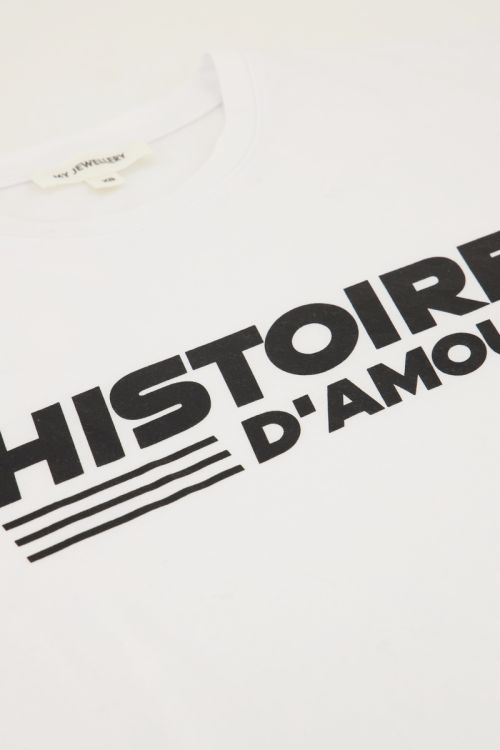 Wit T-shirt met zwarte 