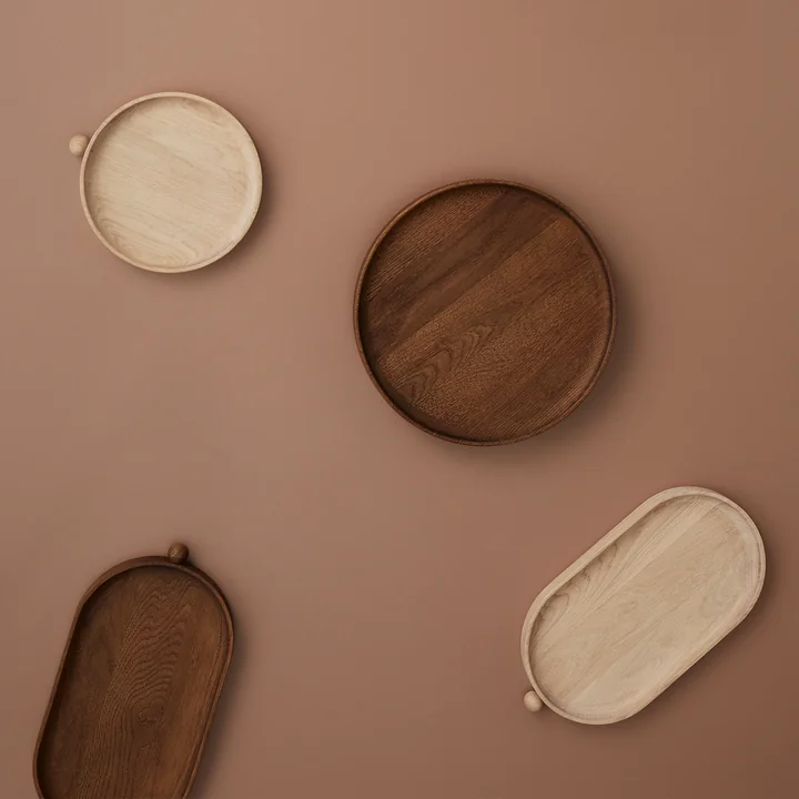 OYOY - Inka Holztablett, 34 x 18 cm, dunkel