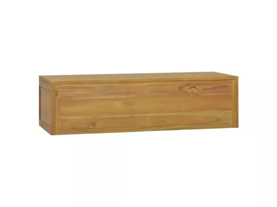 Armoire murale de salle de bain 110x45x30 cm Teck solide