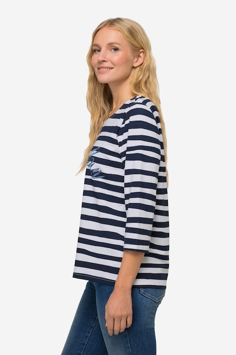 T-Shirt, Regular Fit, Wellenringel