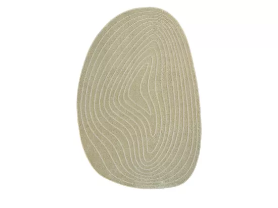 Elliott II - Tapis contemporain de forme organique - Beige - 200x290cm