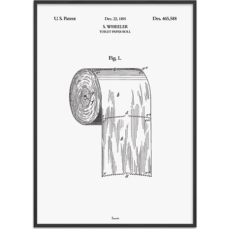 Toiletrullen - 70x100 cm