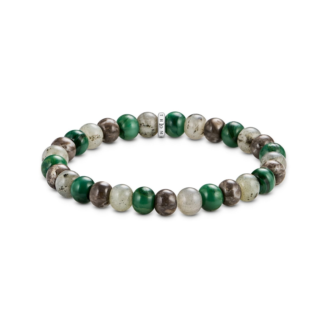 Thomas Sabo Rebel Basics Armband Jasper Jade und Labradorit 9 mm