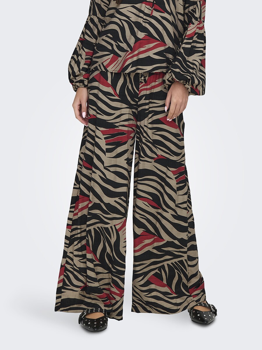 JDY<br>Calças largas com estampas