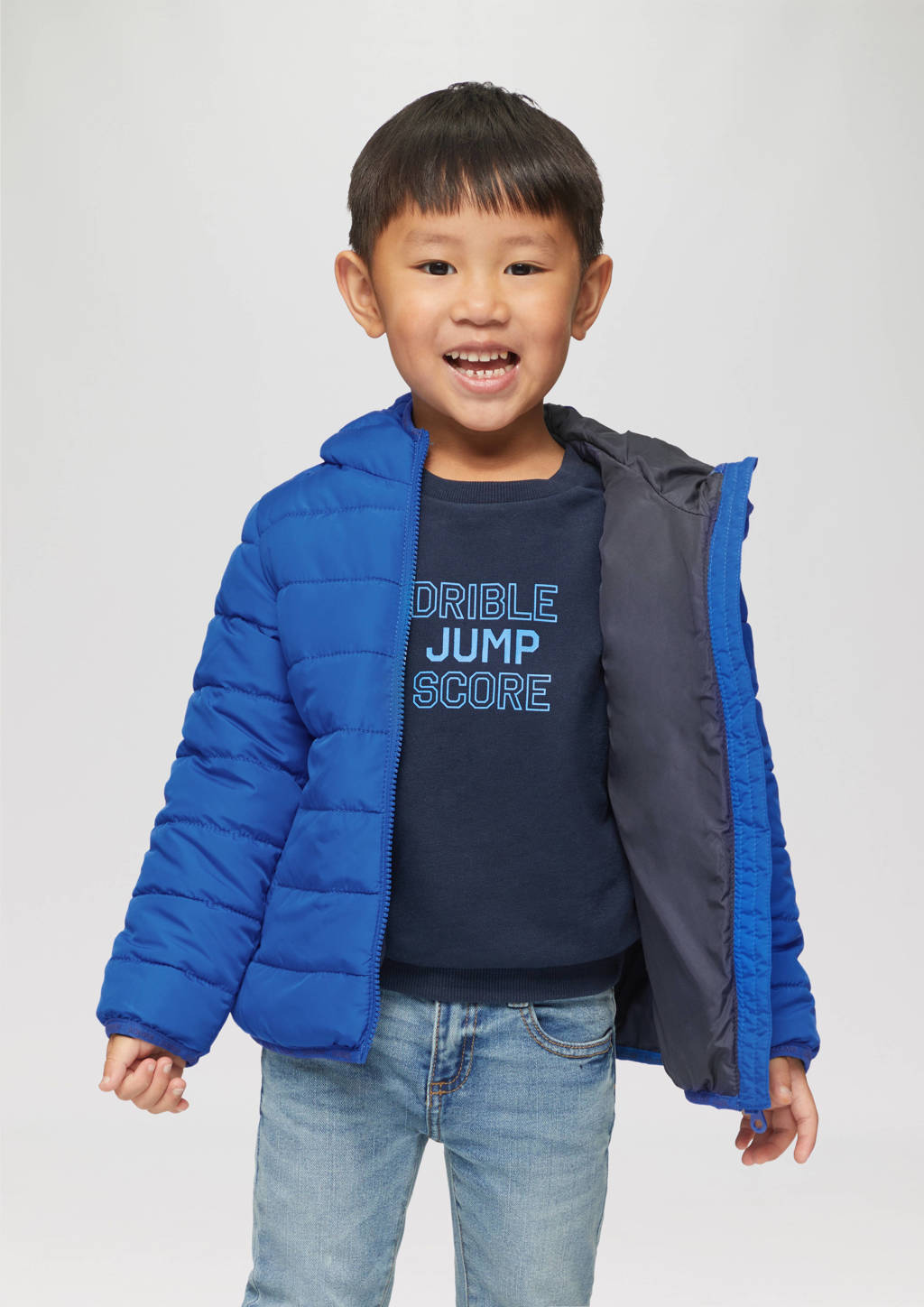 s.Oliver gewatteerde jas blauw