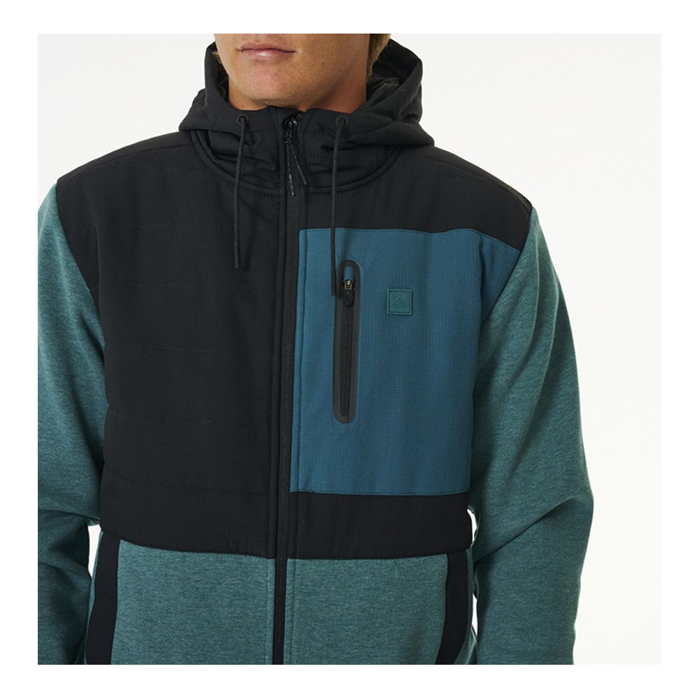 Rip Curl ANTI SERIES HEATSEEKER ZIP THR - Veste Homme blue green