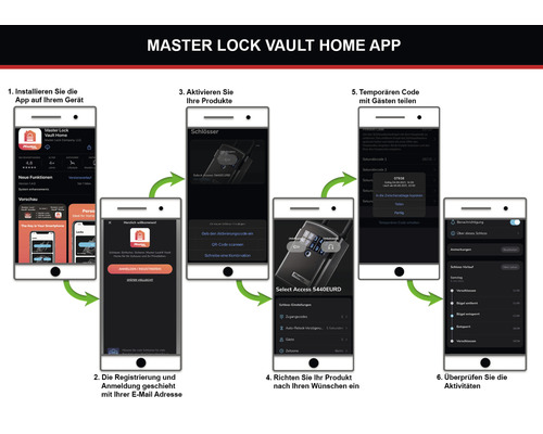 Master Lock 5441EURD sleutelkluis met Bluetooth