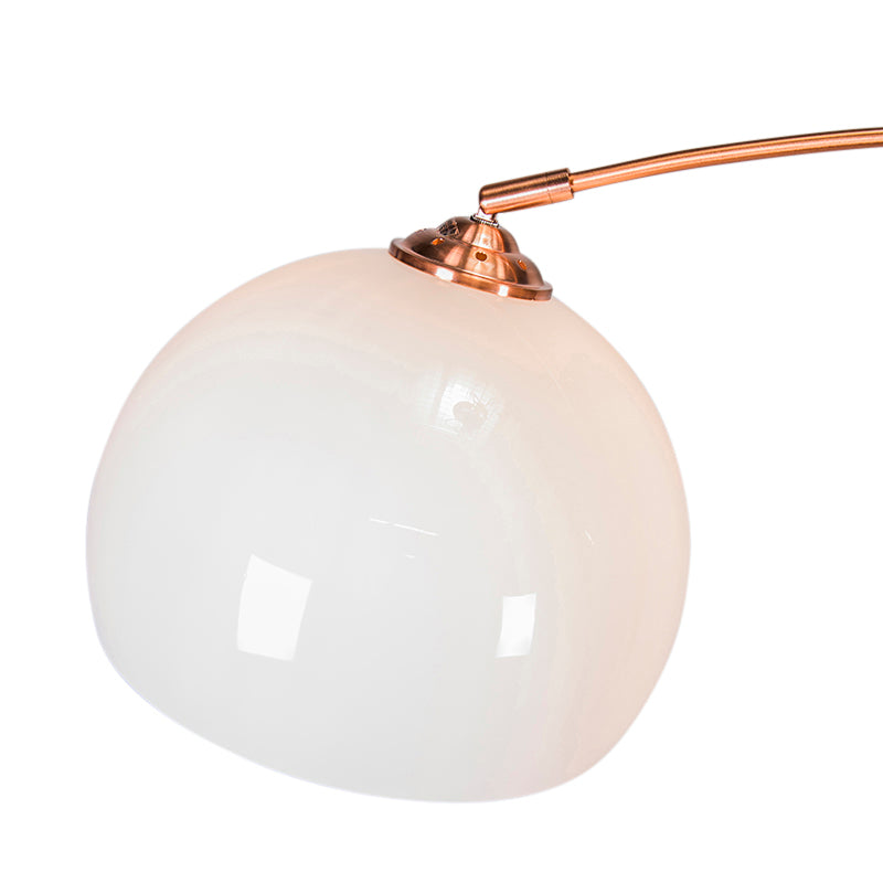 QAZQA Smart booglamp koper incl. A60 Wifi - Arc Basic