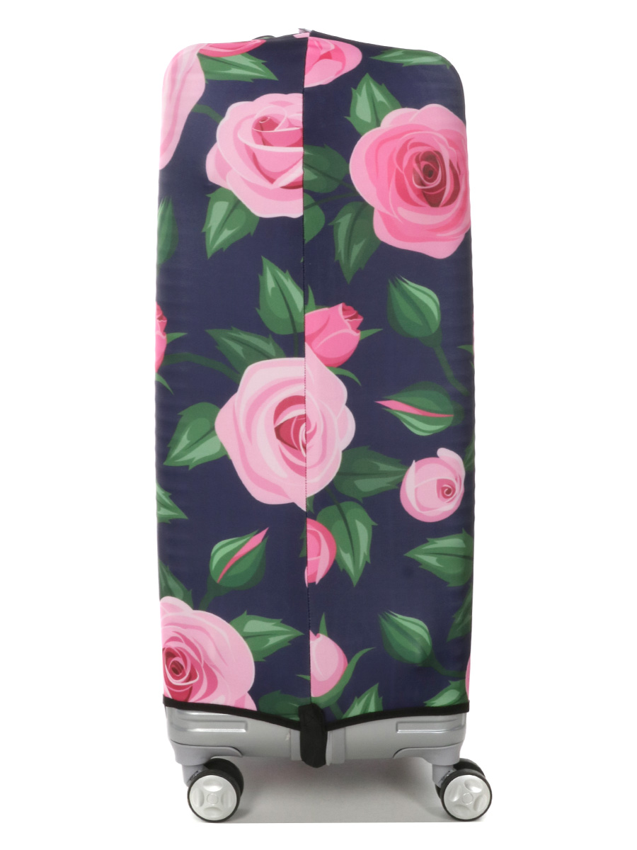 Housse de valise Periea Purple with Pink Roses L