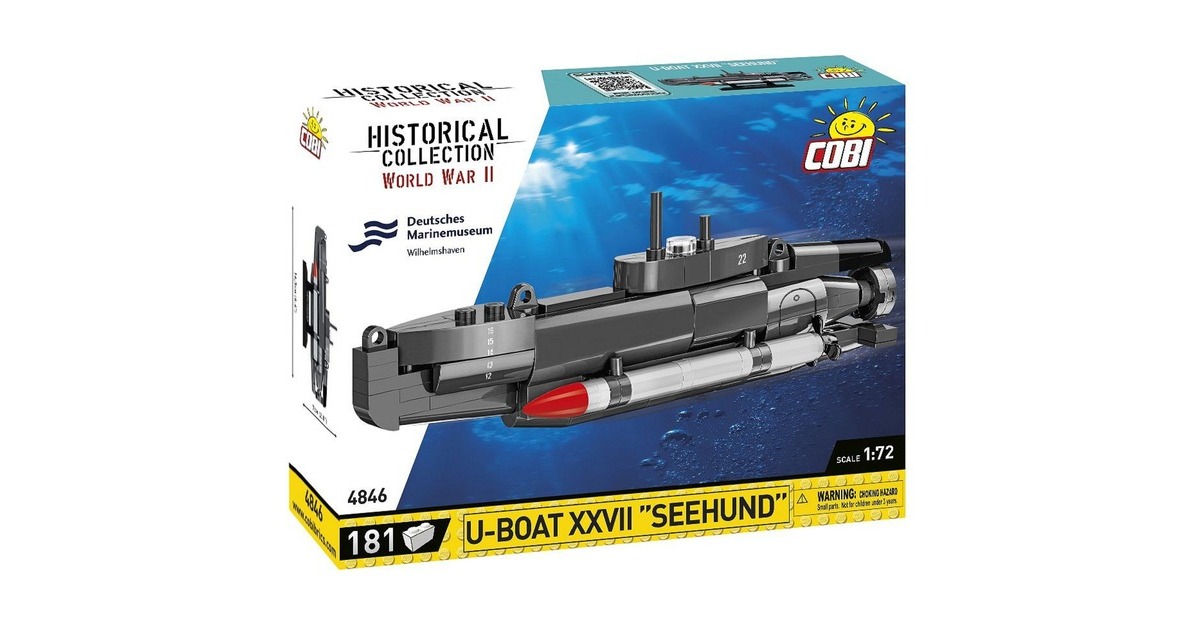 COBIU-Boat XXVII Seehund Constructiespeelgoed  (Schaal 1:72)