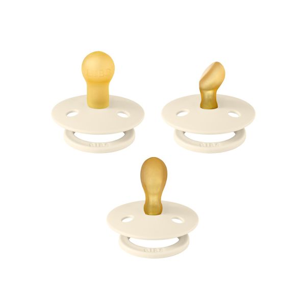 BiBs Try-It Fopspeen - 0-6 Mnd - 3 Stuks - Ivory