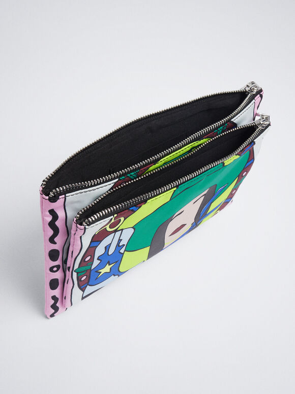 Bolsa de nylon com horóscopo - Rosa