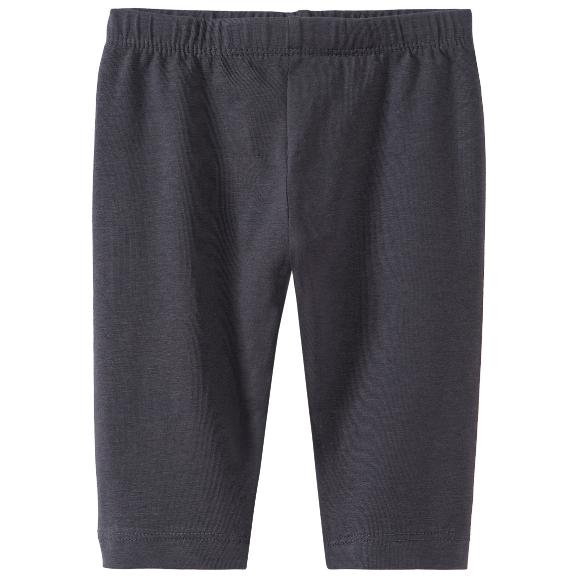 Famy 2 Baby Capri-Leggings im Basic-Look dunkelgrau / hellrosa
