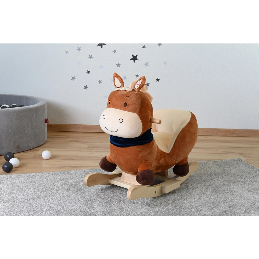 knorr toys® Schaukeltier Seppl horse brown braun