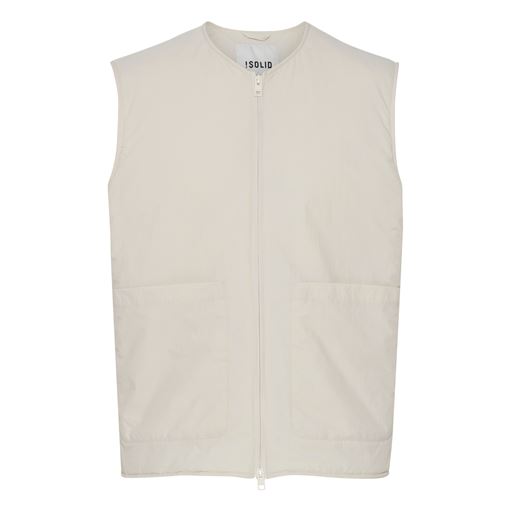 Solid Vest, Oatmeal, M
