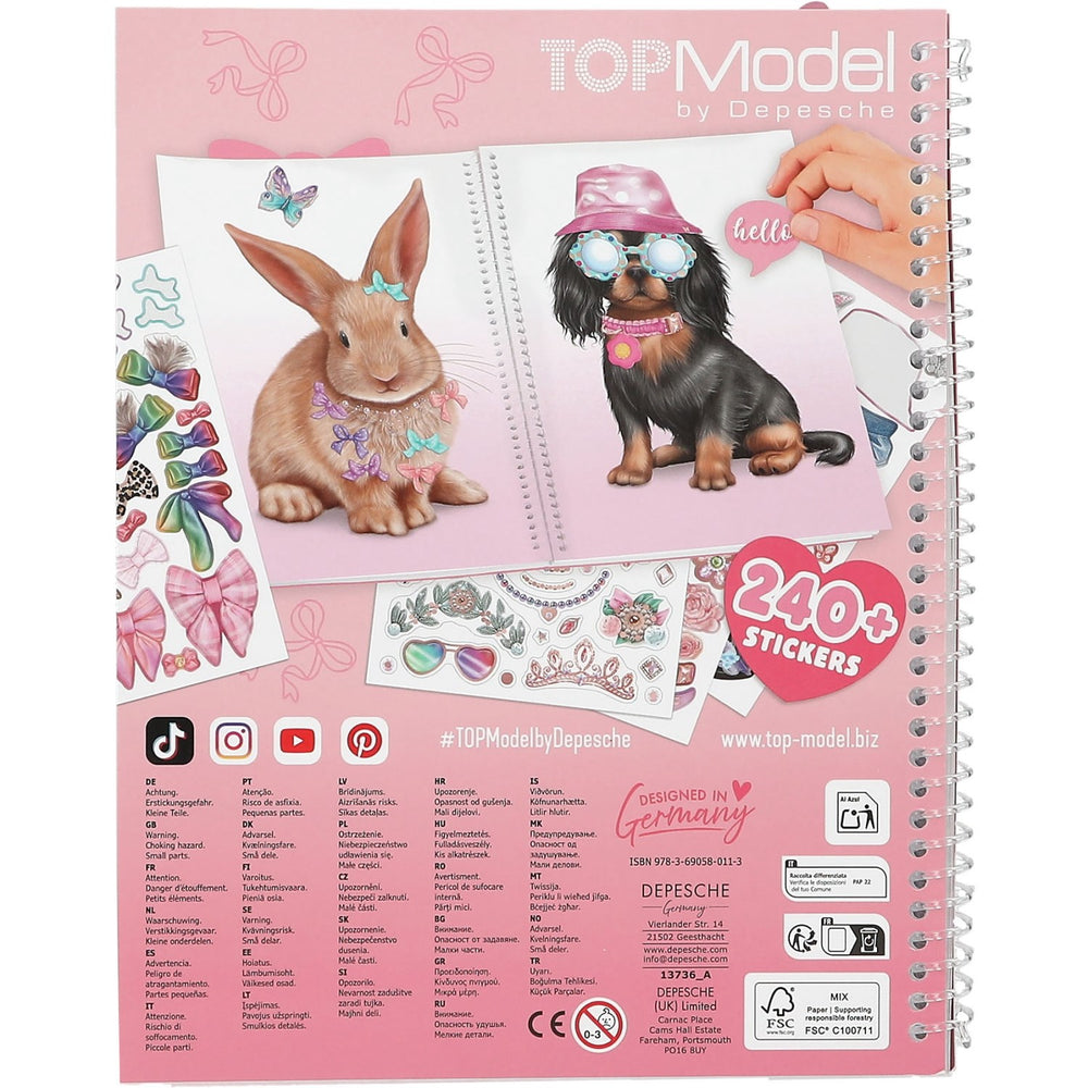 Køb TOPModel Cute Animals Dress Me Up Klistermærke Bog