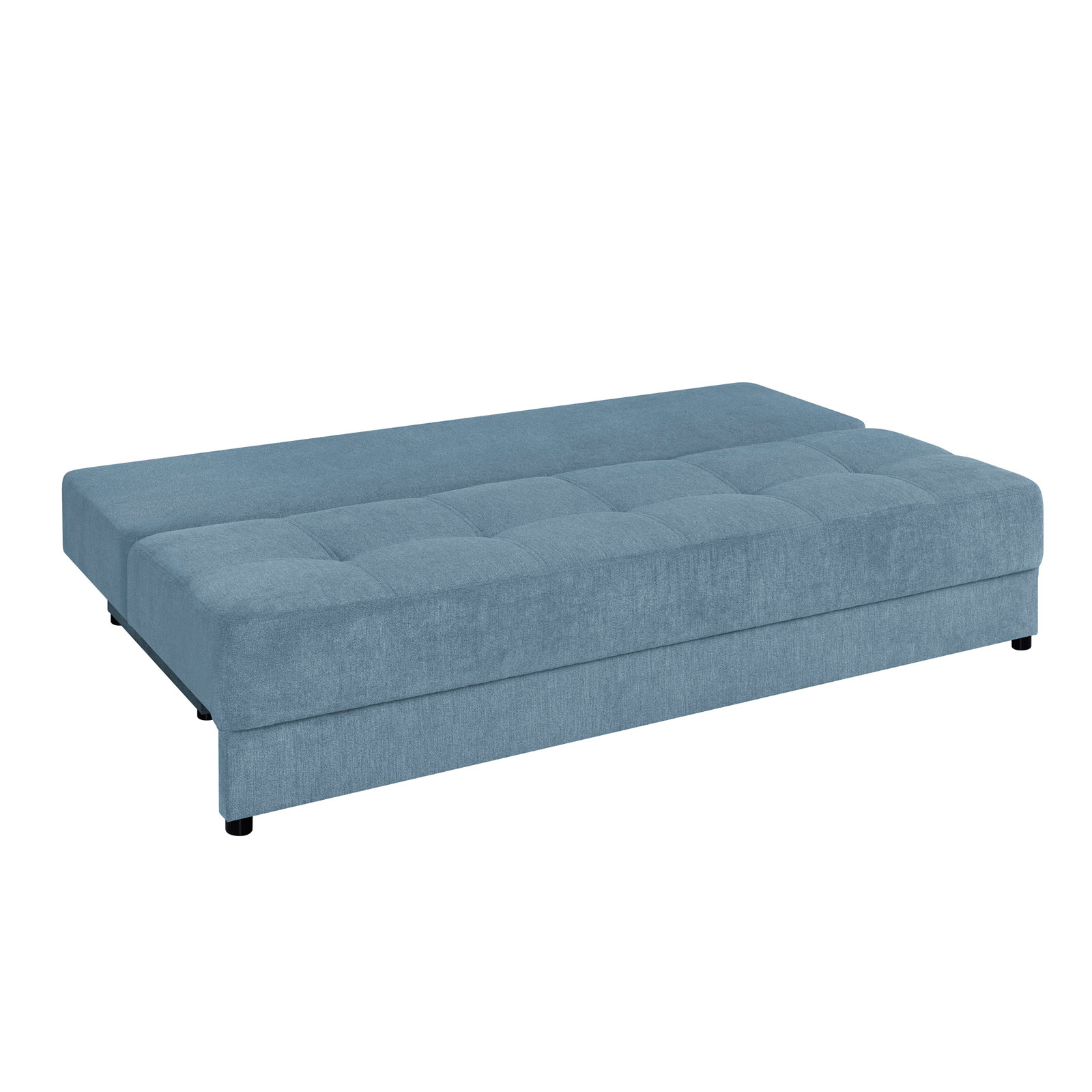 Schlafsofa - denim - Boxspring - mit Staukasten