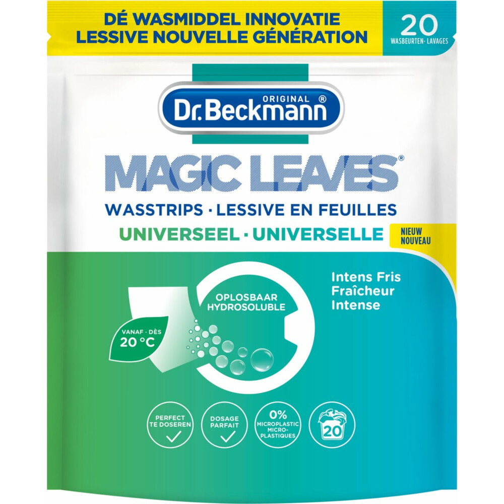 Dr. Beckmann Wasmiddeldoekjes Universeel20 stuks