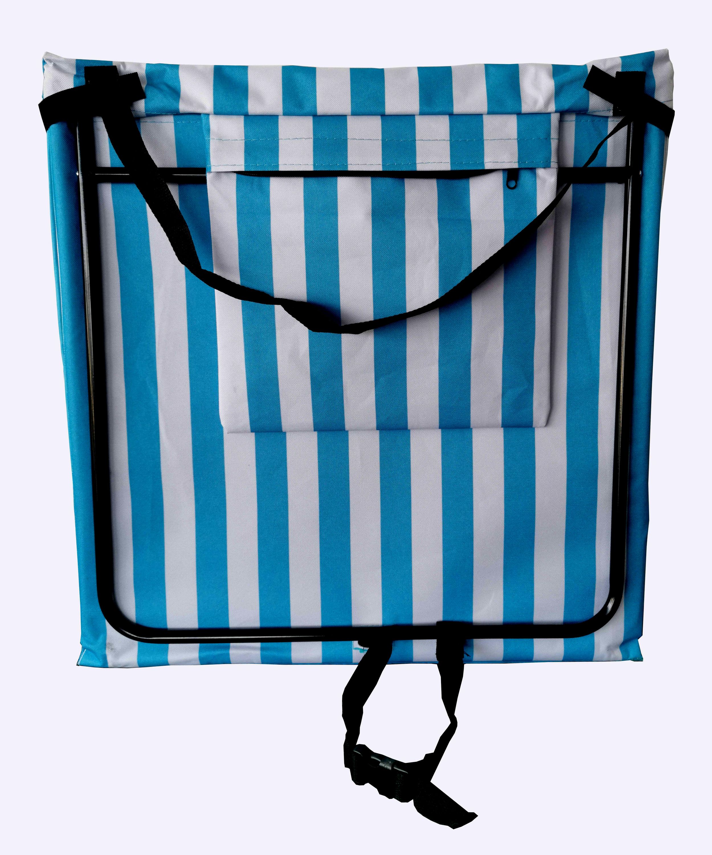 Strandmatte 2er Set blau/weiss