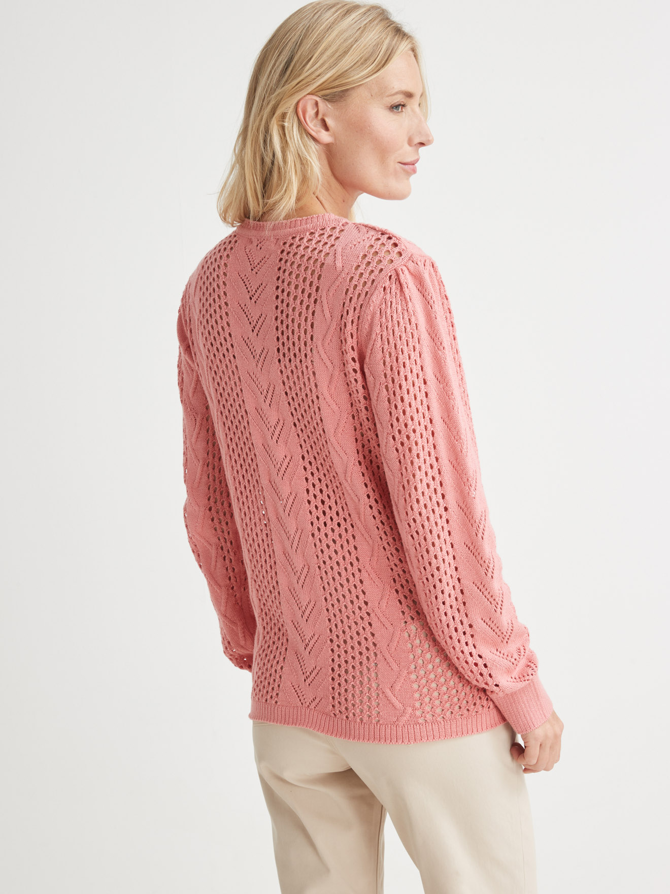 Cardigan en maille fantaisie