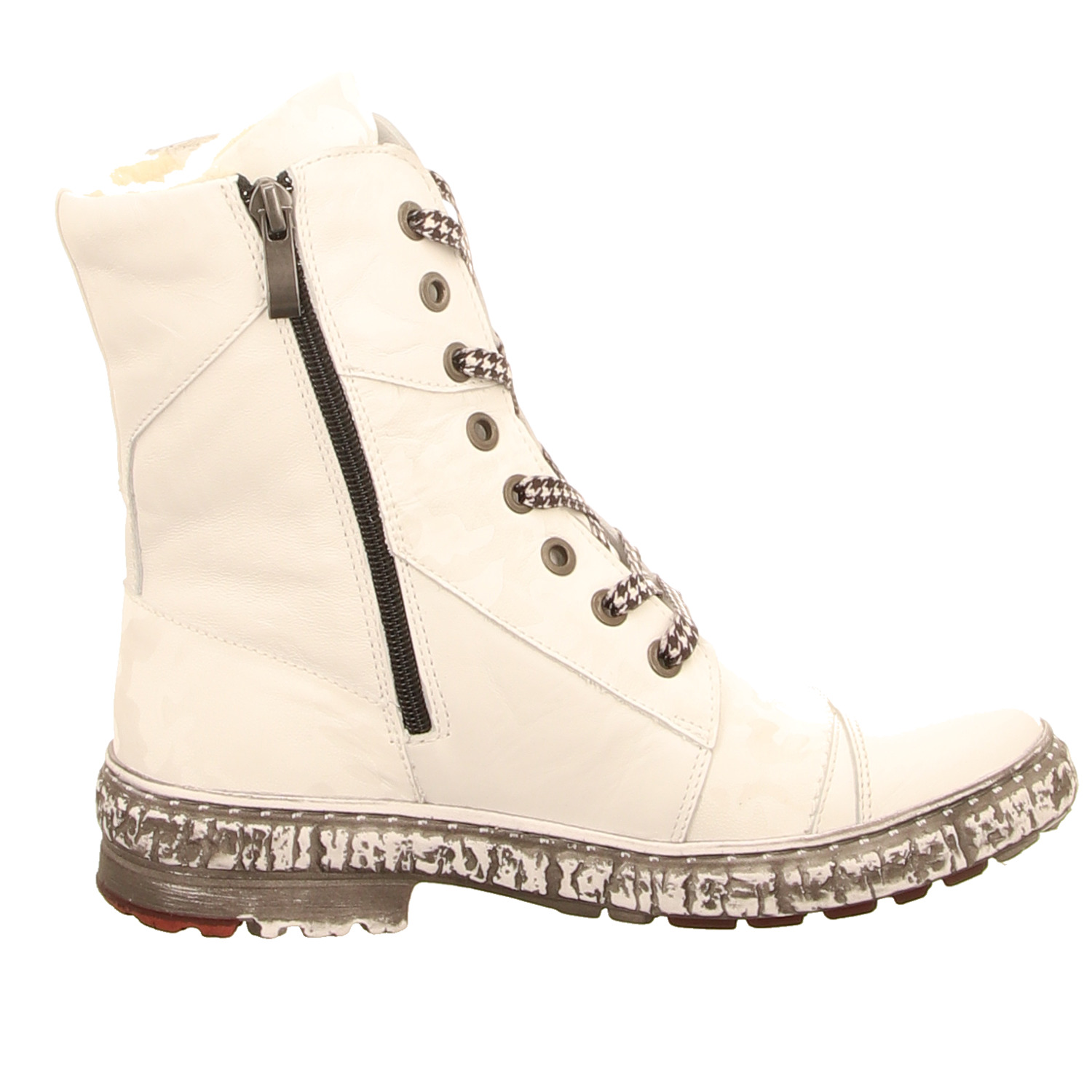 Krisbut Stiefelette weiss/weiss kombi
