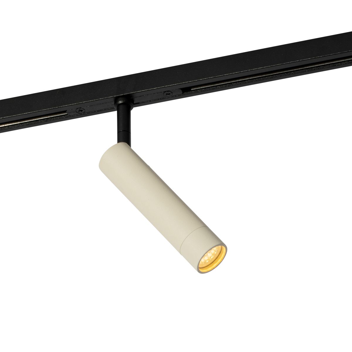 Moderne spot beige met zwart voor railsysteem 1-fase - Slimline Uzzy