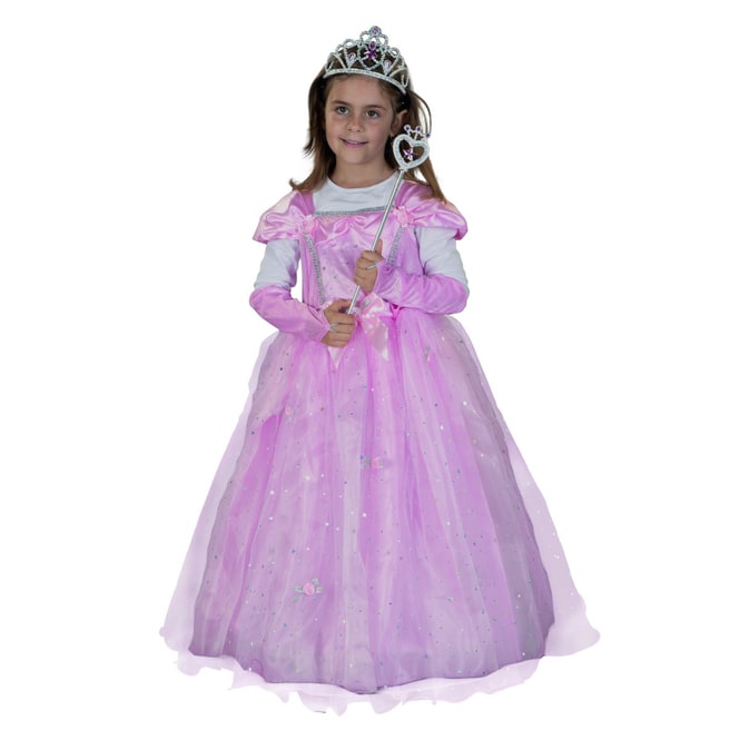 Kostüm - Rosafarbene Prinzessin - für Kinder - 2-teilig - verschiedene Größen