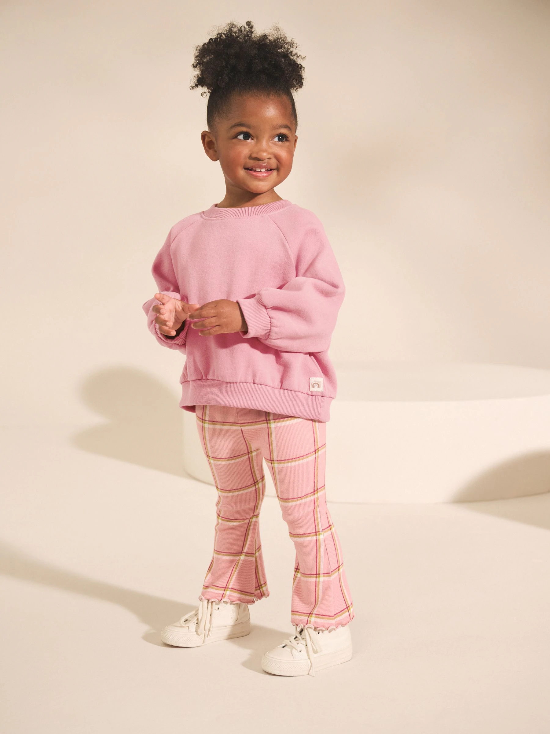 Roze - Sweatshirt met ronde hals (3 mnd - 7 jr)