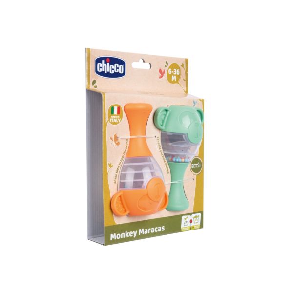 Chicco Eco  Maracas Macaquinhos