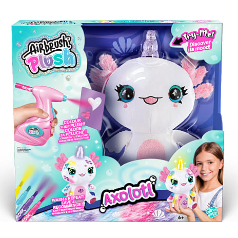 Airbrush Plush Axolotlcorn bamse 30 cm