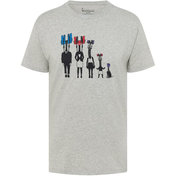 T-shirt escalade BLACK DIAMOND M SS CAM FAMILY TEE NICKEL-DUNE HEATHER