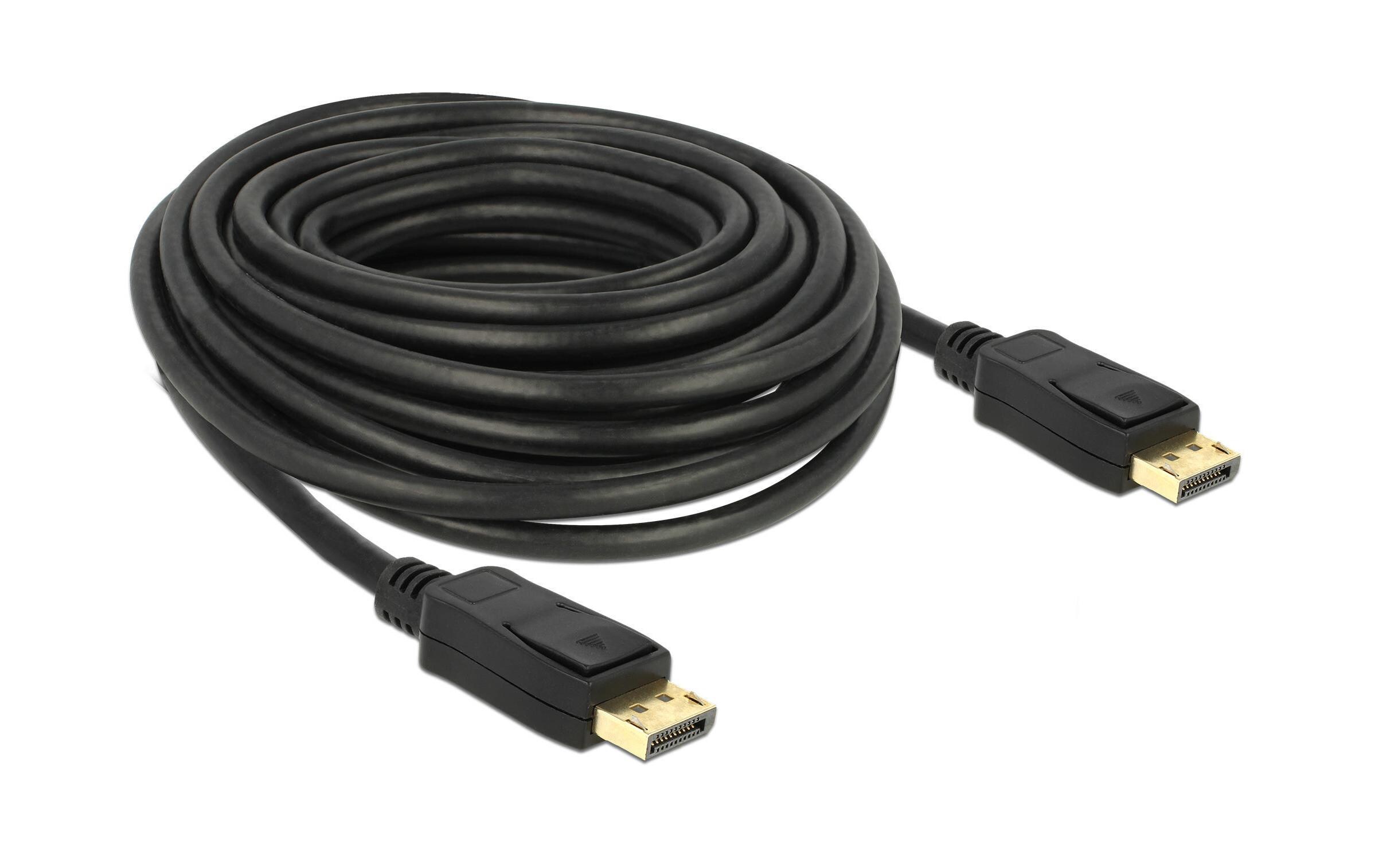 Kabel DisplayPort - DisplayPort, 10 mDelock DisplayPort 1.2 Kabel 4K 60 Hz 5 m ohne Einrastfunktion
