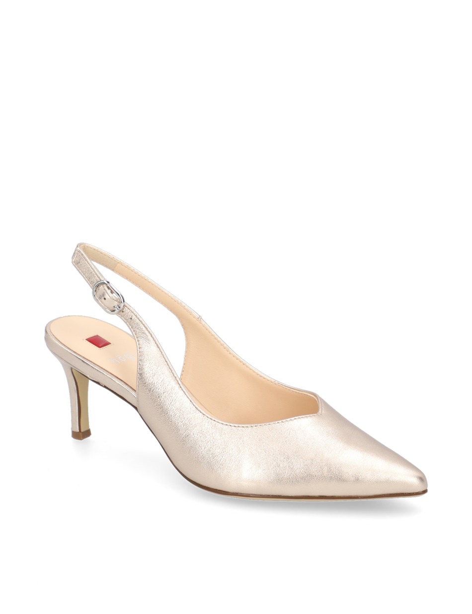 Glattleder Slingpumps