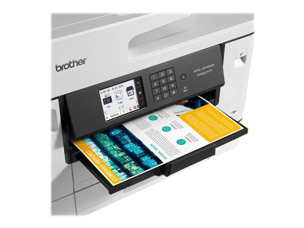 Brother MFC-J5740DW - Multifunktionsprinter - farve - blækprinter - A3 (medie) - op til 25 spm (kopiering) - op til 28 spm (udskriver) - 600 ark - 33.6 Kbps - USB 2.0, LAN, Wi-Fi(n), USB vært