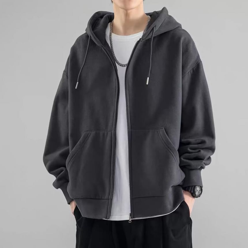 Wewewow - Effen hoodie met rits
