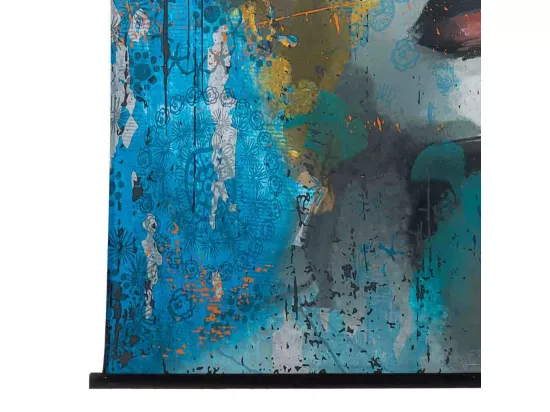 Toile imprimée en parchemin