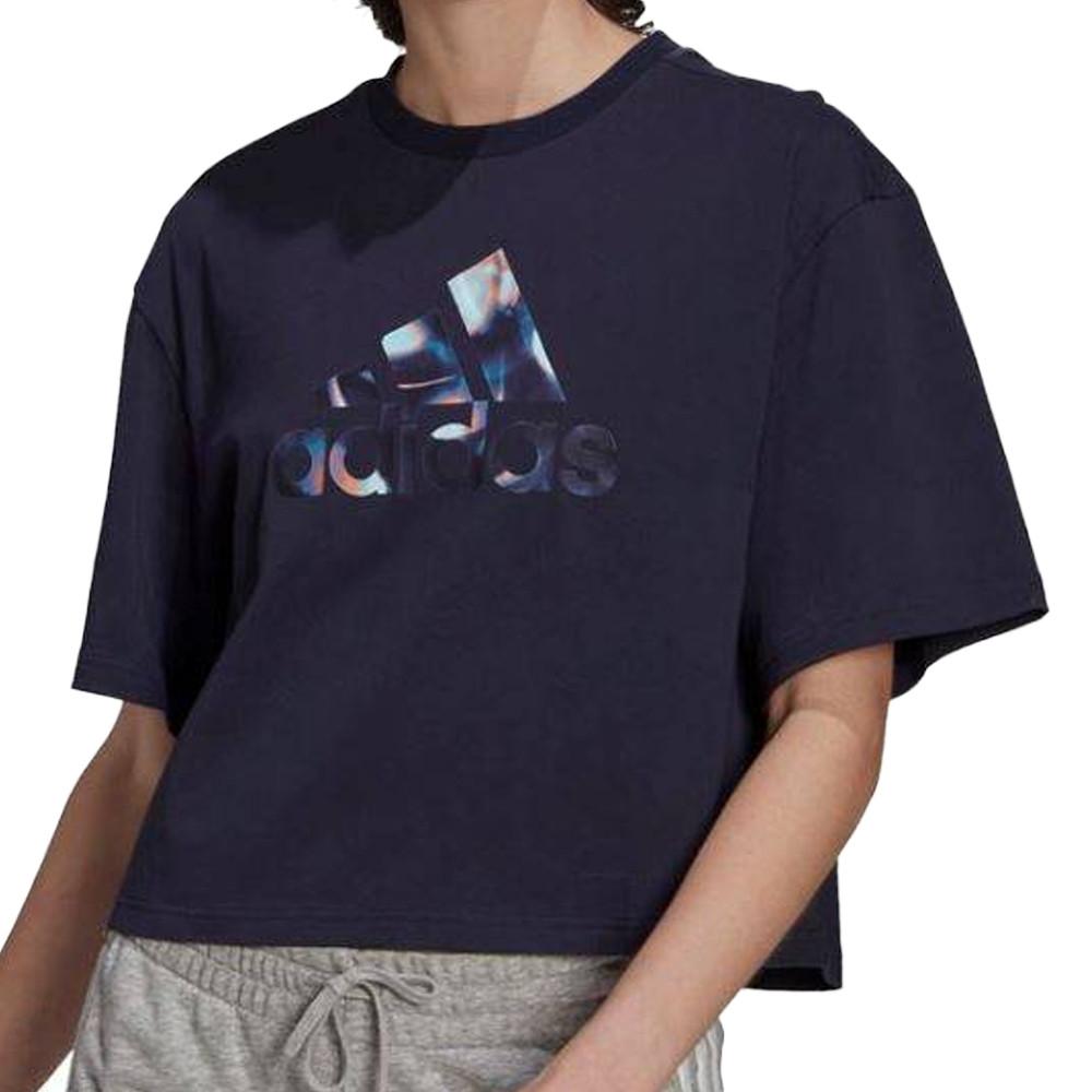 Adidas T-shirt Court Marine Femme Adidas GS3872