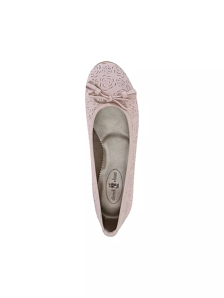 DIRNDL & BUA Trachtenschuhe - Ballerinas rosa
