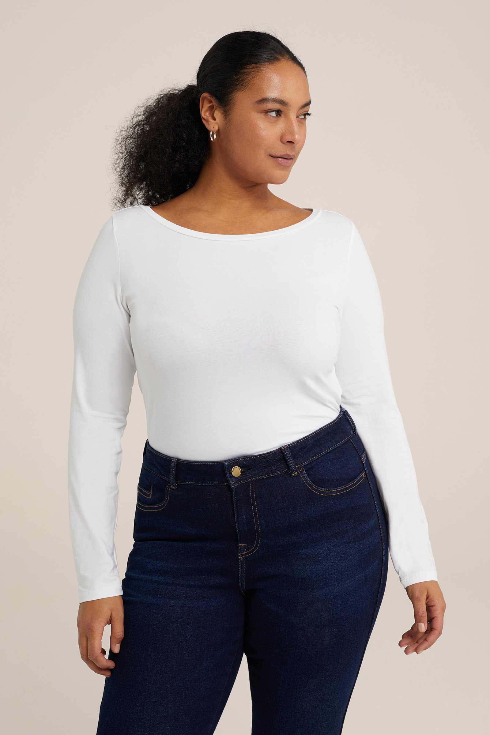T-shirt - Curve WE Fashion Wit